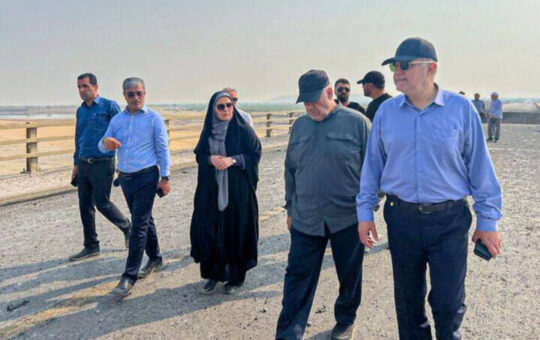 بازدید وزیر راه و شهرسازی از پل‌های گچین و روند بازسازی محور بندرعباس